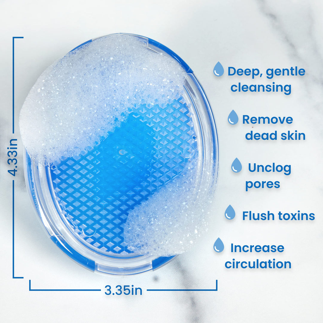Exfoliating Brush to Treat and Prevent Razor Bumps and Ingrown Hairs - Eliminate Shaving Irritation for Face, Armpit, Legs, Neck, Bikini Line - Silky Smooth Skin Solution for Men and Women