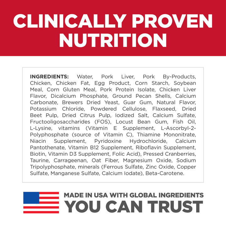Hill's Science Diet Kitten, Kitten Premium Nutrition, Wet Cat Food, Liver & Chicken Minced, 5.5 oz Can, Case of 24