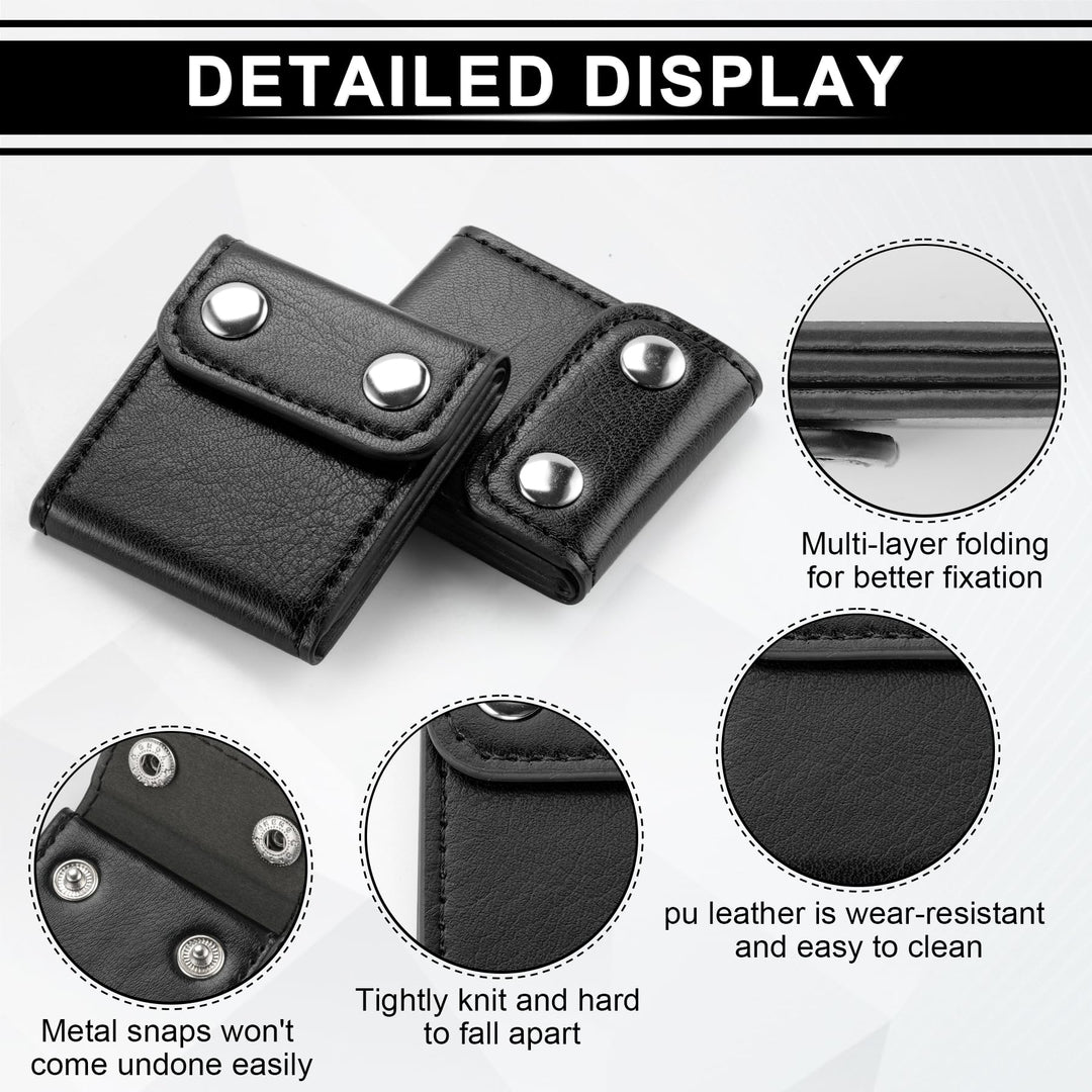 Seat Belt Adjuster, 2 Pack Universal Vehicle Seat Belt Cover Clips, Comfort Auto Shoulder Neck Protector Strap Positioner Locking Clip-Black