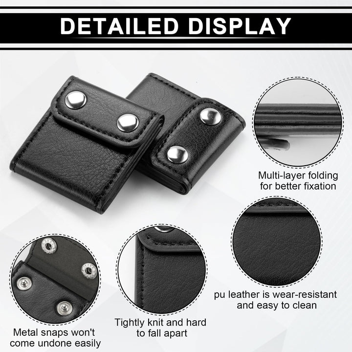 Seat Belt Adjuster, 2 Pack Universal Vehicle Seat Belt Cover Clips, Comfort Auto Shoulder Neck Protector Strap Positioner Locking Clip-Black