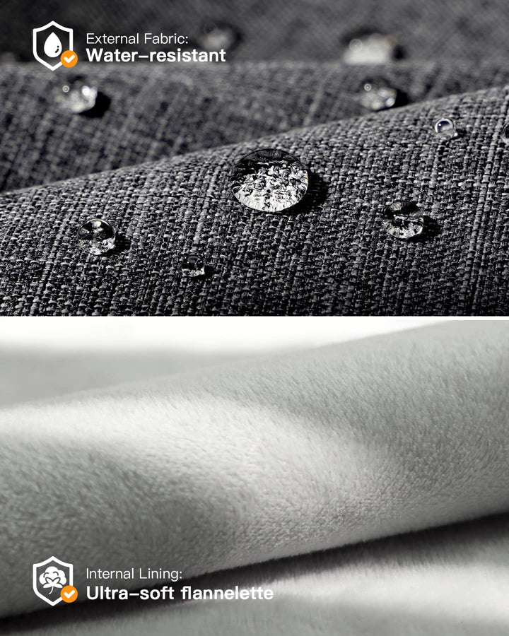 360° Protective Laptop Bag with Accessory Bag, Compatible with 14-inch MacBook Pro/Max M4 M3 M2 M1 2021-2024, Black Gray