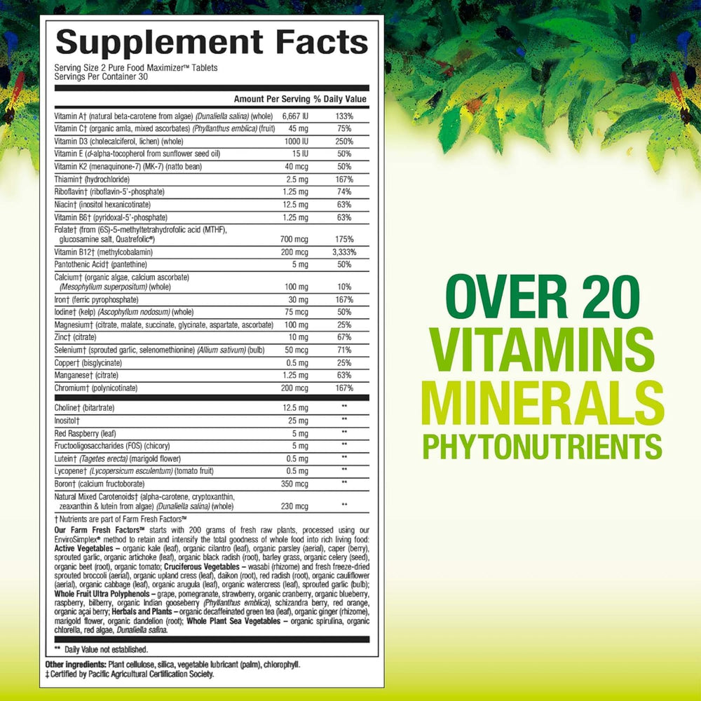 Whole Earth & Sea , Women's Prenatal Multivitamin and Mineral, Whole Food Supplement, Vegan, 60 tablets, 60 Tablets