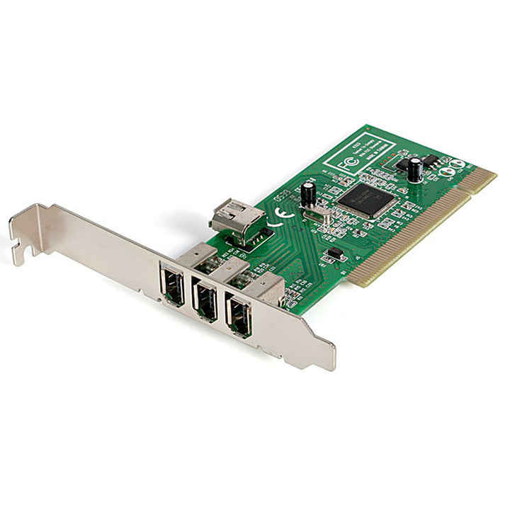 4 port PCI 1394a FireWire Adapter Card - 3 External 1 Internal FireWire PCI Card , TAA (PCI1394MP)