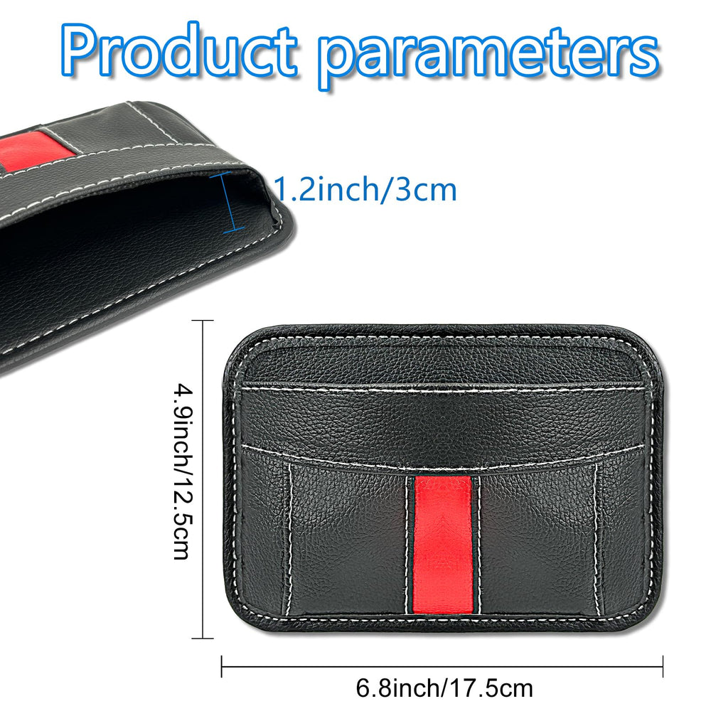 Car Side Pocket Organizer, Auto Seat Pockets PU Leather Pen Phone Holder Tray Pouch Used for Car Door, Window, Console, Seat -Fits to Organize Document, Registration, Notepad, Gadgets, Pen