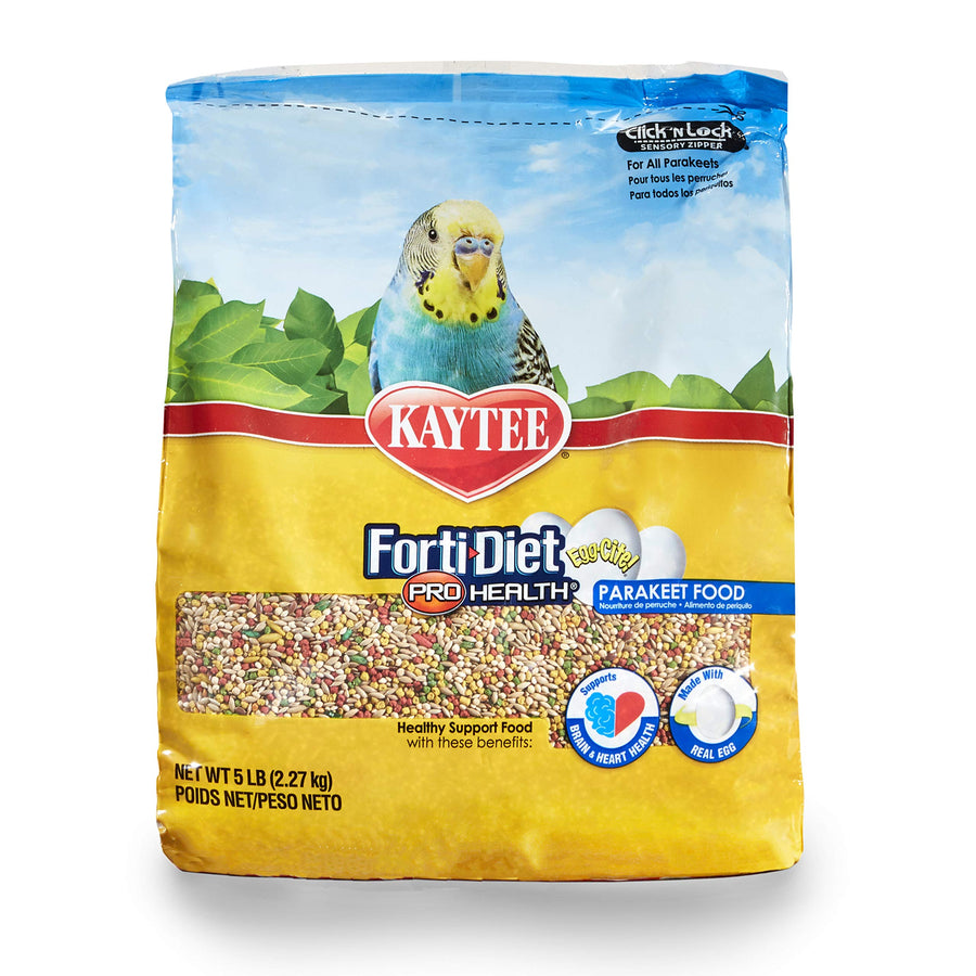 Forti-Diet Egg-Cite Parakeet Pet Bird Food, 5 Pound