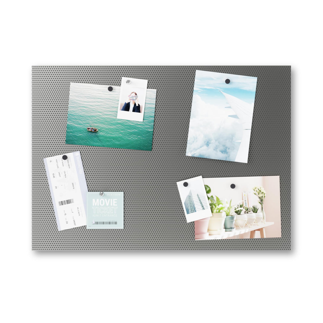 Bulletboard – Cork Board, Bulletin Board and Magnetic Board for walls – Modern Look with Dual Surface Design – Includes 12 Pushpins and 12 Magnets, 21x15 Inches