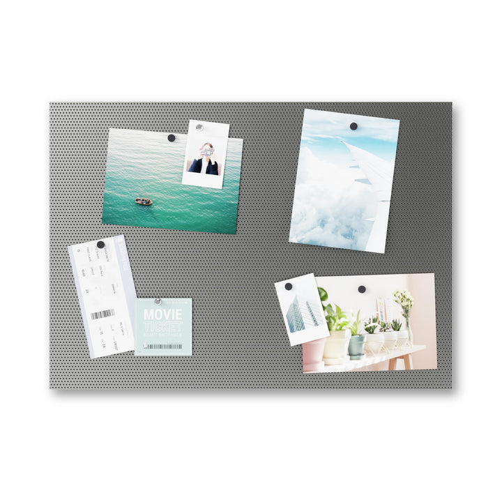 Bulletboard – Cork Board, Bulletin Board and Magnetic Board for walls – Modern Look with Dual Surface Design – Includes 12 Pushpins and 12 Magnets, 21x15 Inches