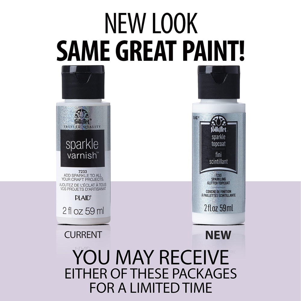 Acrylic Craft Paint Sparkle Varnish, 2 oz