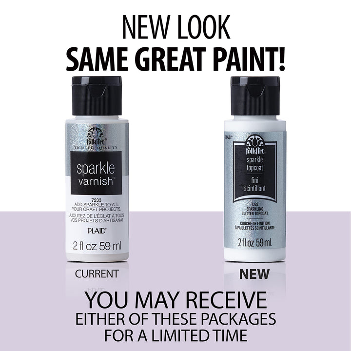 Acrylic Craft Paint Sparkle Varnish, 2 oz