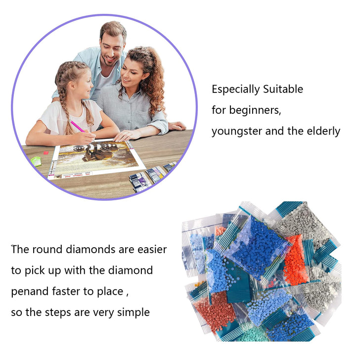 5D Diamond Art Painting Kits Buddha Flower Round Full Drill, DIY Paint with Diamonds Art Oil Painting Statue Crystal Rhinestone Cross Stitch for Home Office Wall Crafts Decorations 12×16 Inch