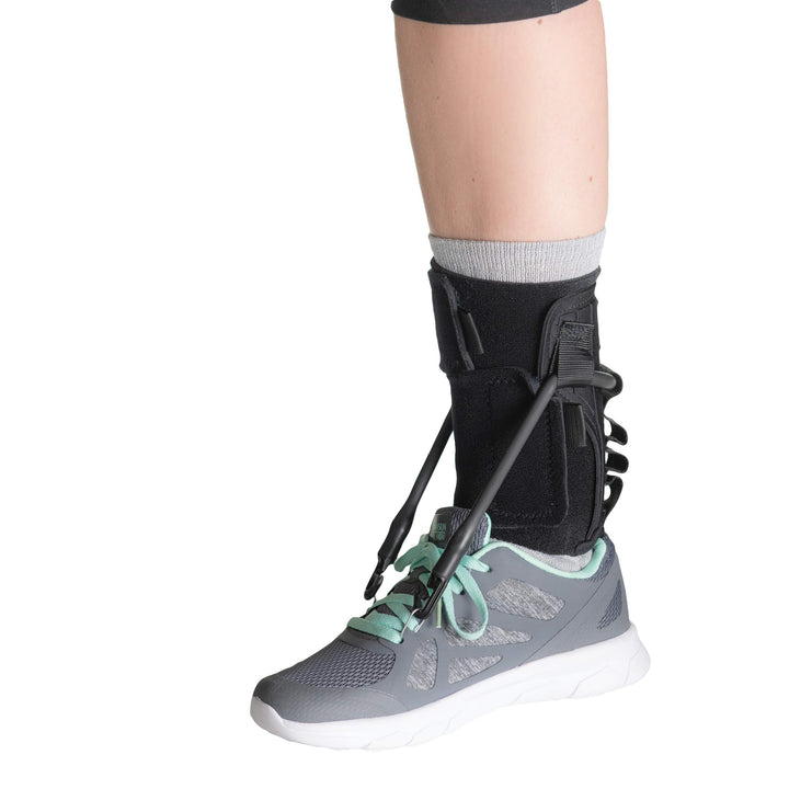 FootFlexor Foot Drop Brace for Walking, Soft Ankle Foot Orthosis for Men and Women, XSmall - Small