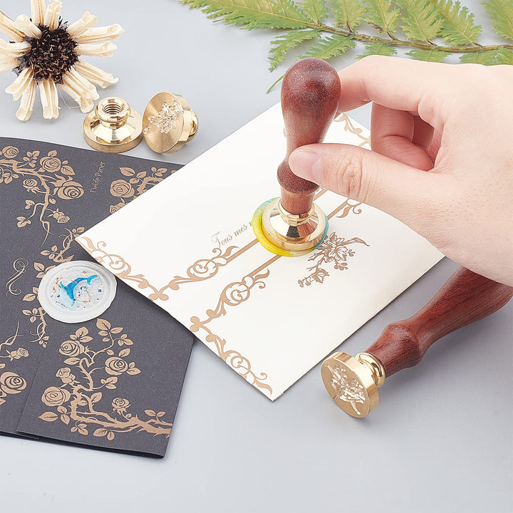 Snake Lunar Eclipse Wax Seal Stamp Head Replacement 25mm Vintage Sealing Wax Stamp Heads Only No Handle for Envelopes Cards Invitations Wedding Halloween Christmas Xmas Party
