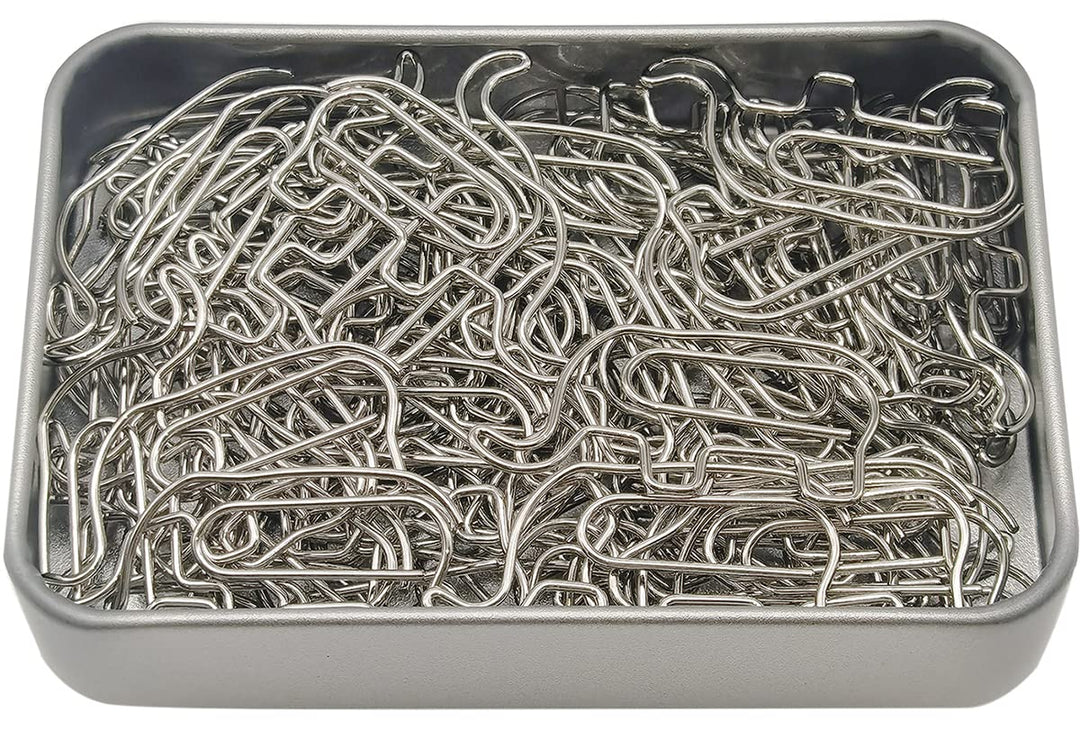 Cute Elephant Shaped Paper Clips Bookmarks, Funny Office Supplies Elephant Gifts for Women Men Coworkers Teachers, Silver 60 Pcs