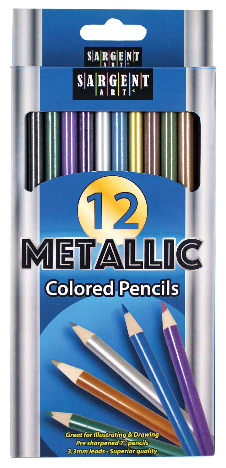 (SARAD) 12ct Metallic Colored Pencils, Drawing