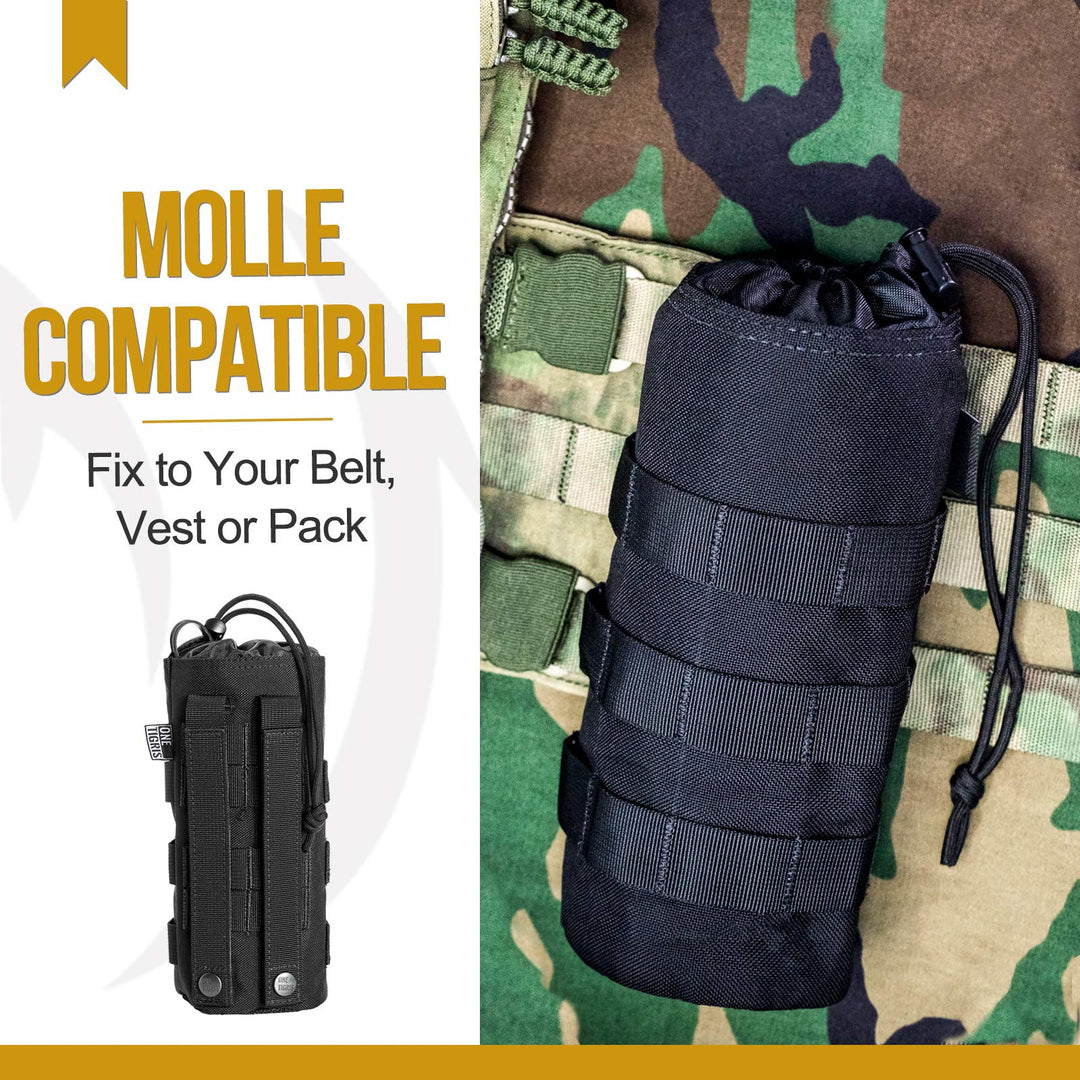 Bottle Pouch with Drawstring