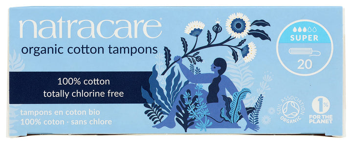 - Organic Cotton Tampons Super - 20 Tampons