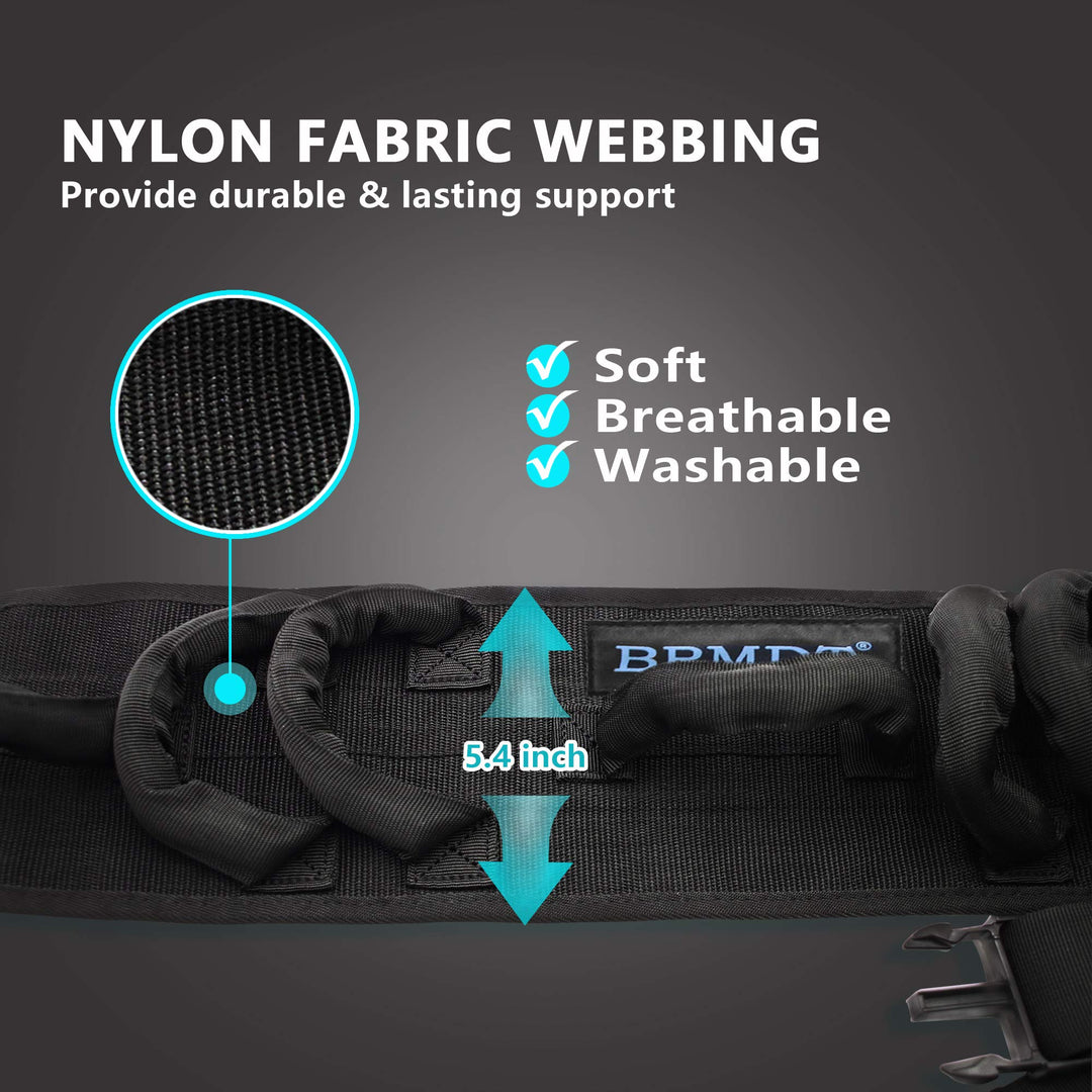Gait Belt with Padded Handle, Seat Belt for Wheel Chair,Transfer Belts Gait Belts for Seniors and Unsteady Person,One-click Quick Release Locking Buckle,(31.5 -54)