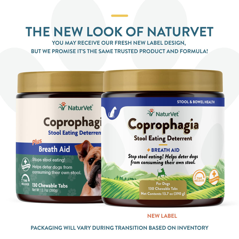 – Coprophagia Stool Eating Deterrent Plus Breath Aid – Deters Dogs from Consuming Stool – Enhanced with Breath Freshener, Enzymes & Probiotics – 130 Chewable Tablets