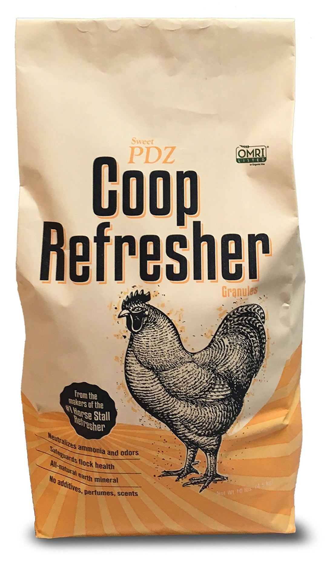 - Coop Refresher - Zeolite Odor Eliminator - Essential Chicken Coop Accessory - 10 lbs
