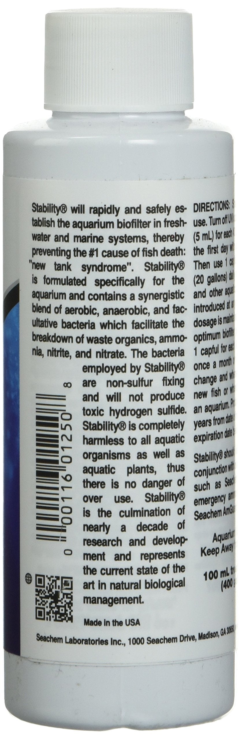 Stability Fish Tank Stabilizer - For Freshwater and Marine Aquariums 100ml