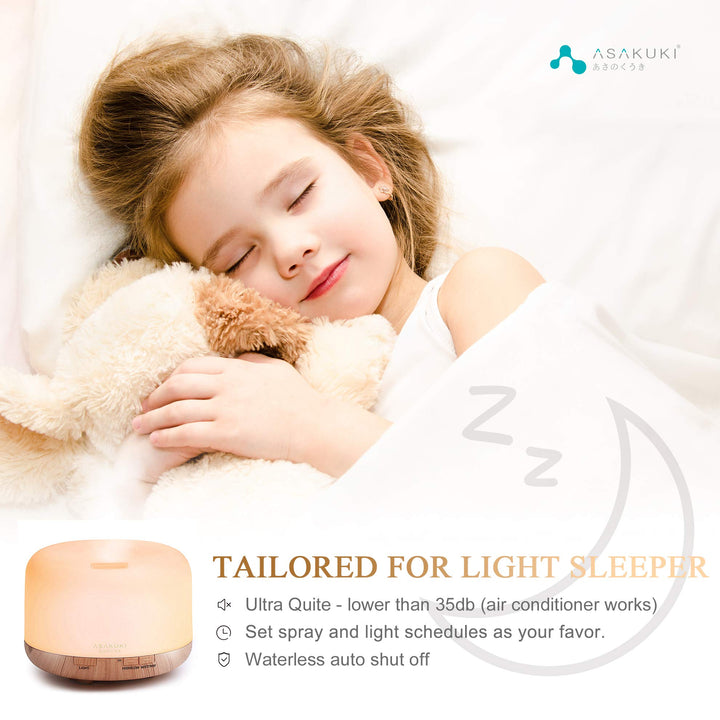 Smart Wi-Fi Essential Oil Diffuser, App and Voice Control Compatible with Alexa, 500ml Aromatherapy Humidifier for Relaxing Atmosphere in Home Office Bedroom Gold