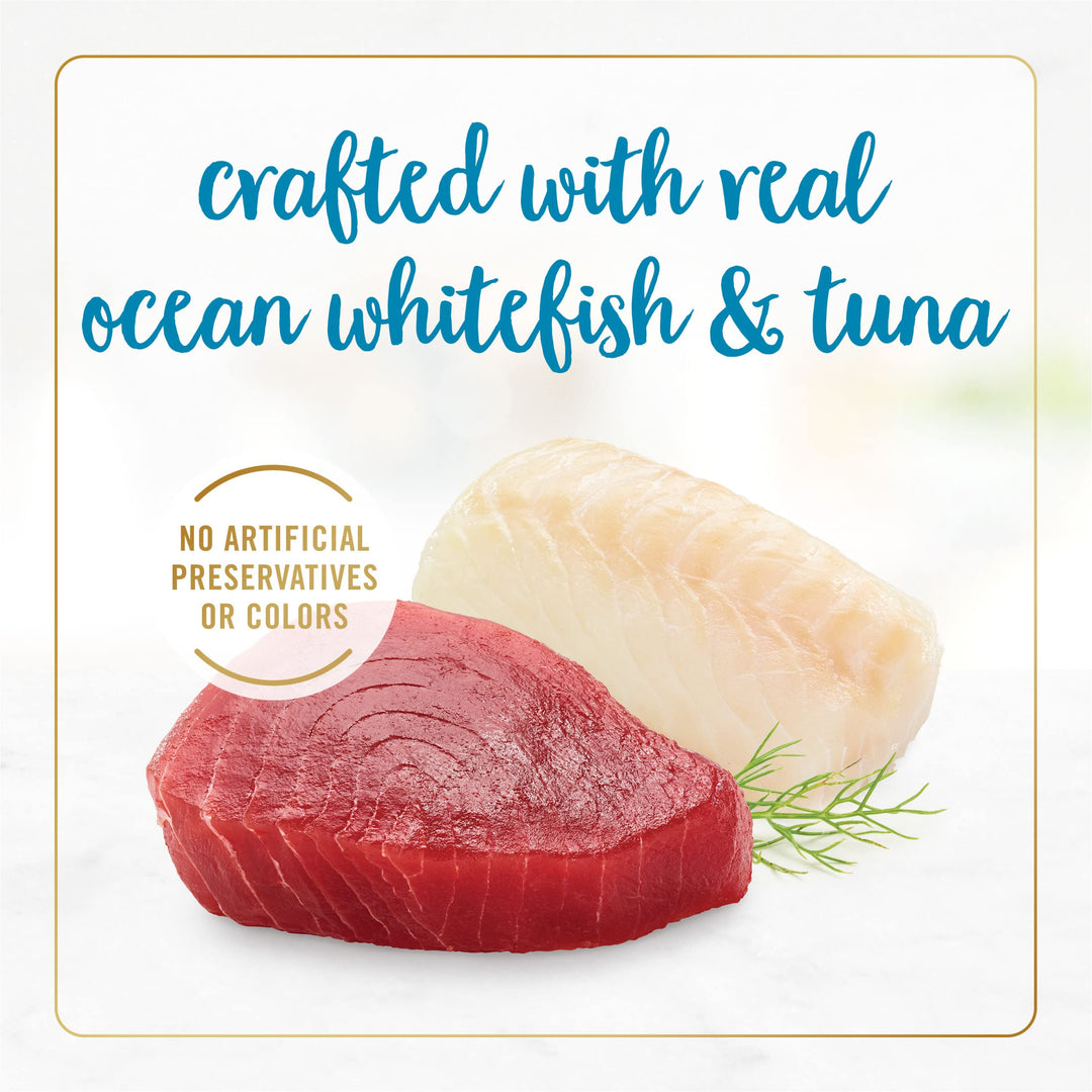 Purina Grilled Wet Cat Food Ocean Whitefish and Tuna Feast in Wet Cat Food Gravy - (Pack of 24) 3 oz. Cans