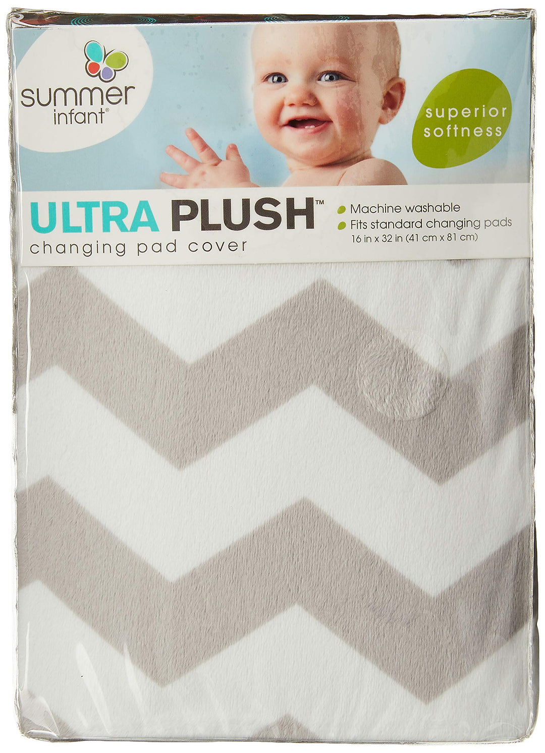 Ultra Plush Changing Pad Cover, Chevron