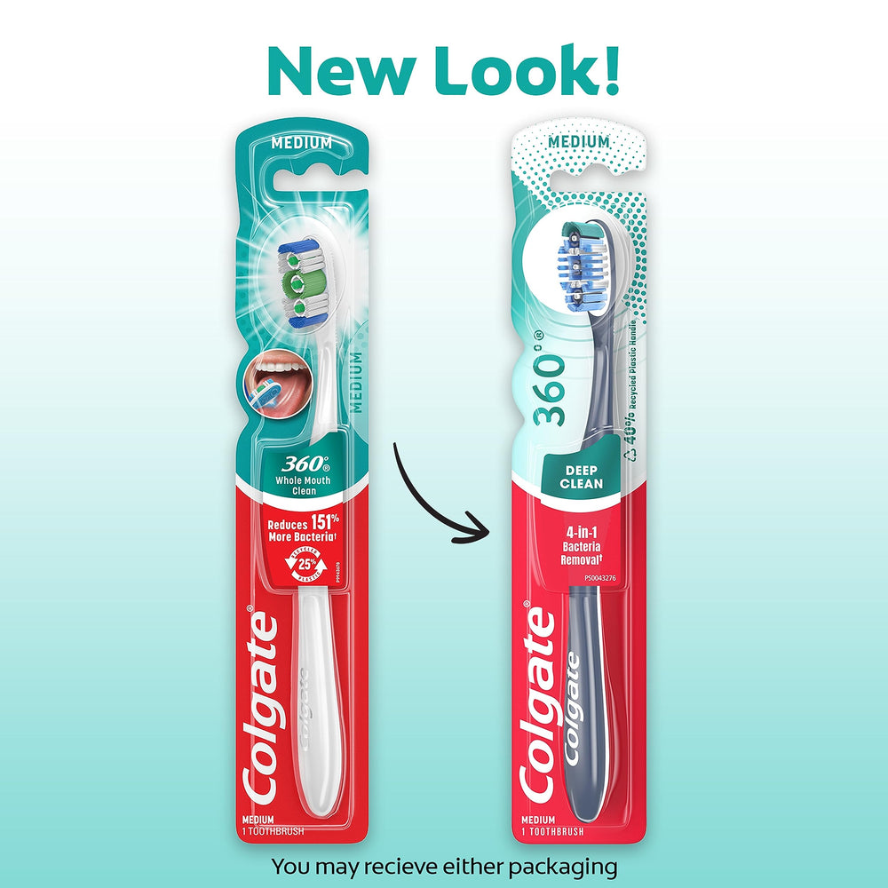 360 Full Head Toothbrush, Medium