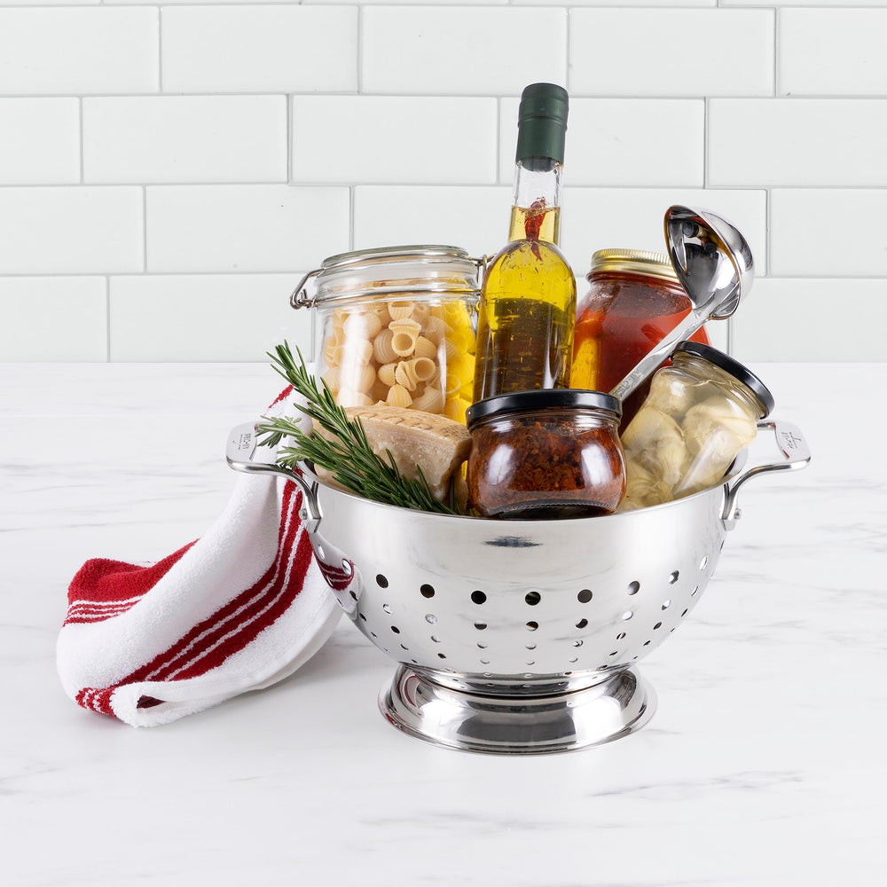 5605C Stainless Steel Dishwasher Safe Colander Kitchen Accessory, 5-Quart, Silver