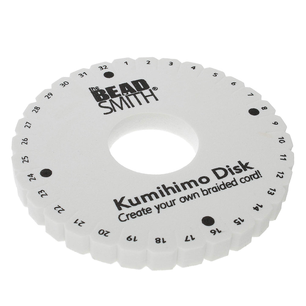 Round Kumihimo Disk, 6 inch Diameter, 3/8” Thick Dense Foam, Jewelry Tools for Braiding, 1 disks