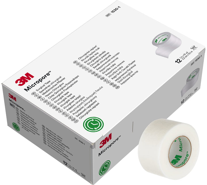3M™ ™ Surgical Tape 1530-1, 1 IN x 10 YD (2,5cm x 9,1m), 12 Rolls/Carton