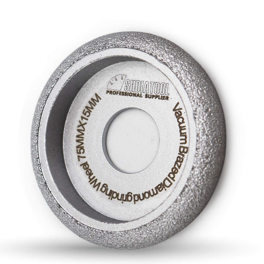 3 Inch Profile Hand Diamond Wheel Height 15mm Convex Curve Edge Grinding for Stone Marble Granite Rock