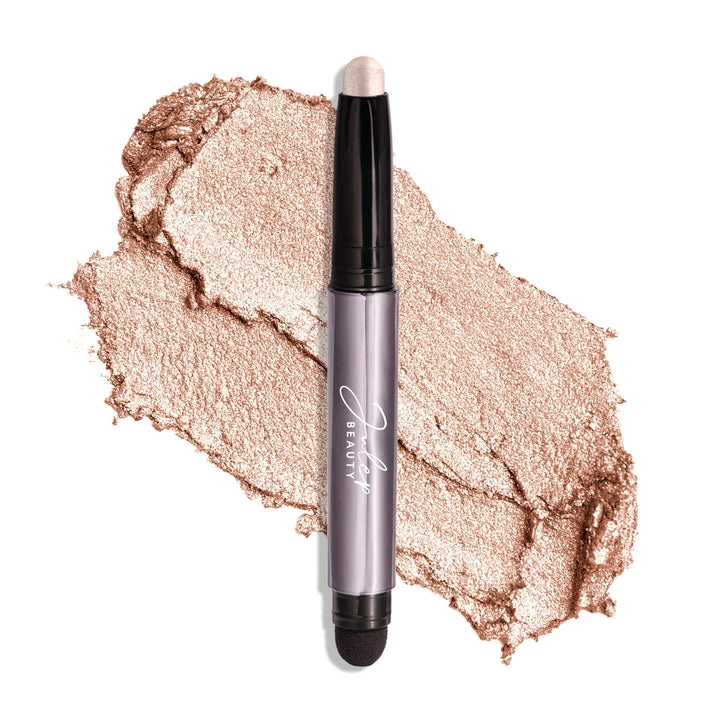 Eyeshadow 101 Crème-to-Powder Waterproof Eyeshadow Stick – Pearl Shimmer – Long-Lasting, Crease-Proof, Light Golden-Beige Shimmer Cream Eyeshadow with Built-in Smudger
