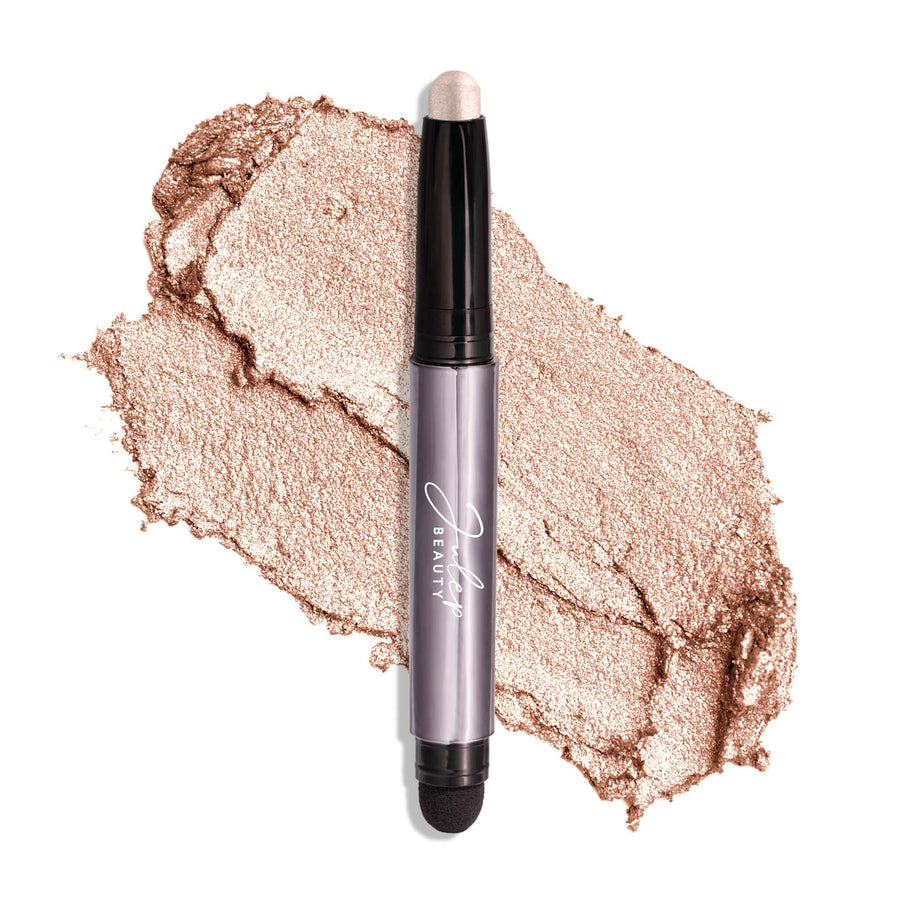 Eyeshadow 101 Crème-to-Powder Waterproof Eyeshadow Stick – Pearl Shimmer – Long-Lasting, Crease-Proof, Light Golden-Beige Shimmer Cream Eyeshadow with Built-in Smudger