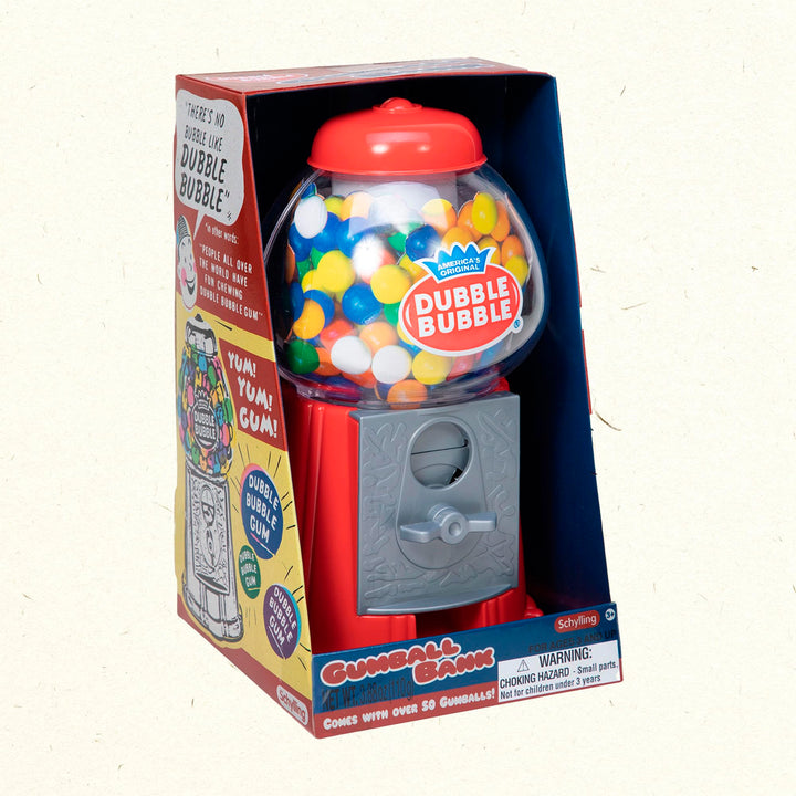 Dubble Bubble Gumball Coin Bank, Classic, Red
