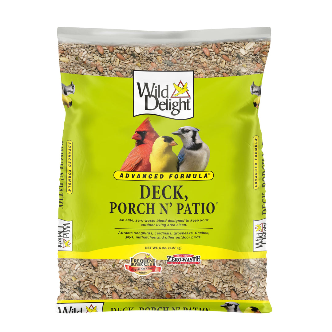 Deck, Porch N' Patio No Waste Bird Food, 5 lb, (374050)