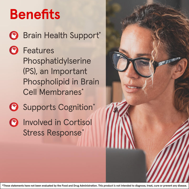 Formulas PS100 Phosphatidylserine 100 mg Non-GMO, Soy-Free - 60 Softgels