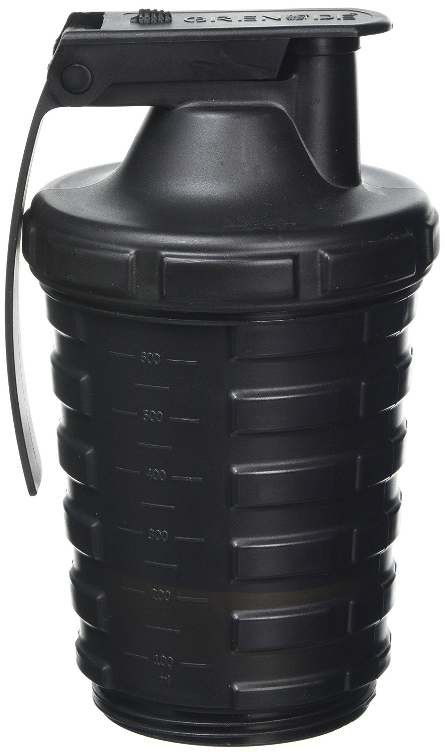 Shaker Bottle | Protein Cup with Storage Compartment | Leak Proof Strainer Included | BPA Free Sports Bottle | Pill Slots | Black, 20oz
