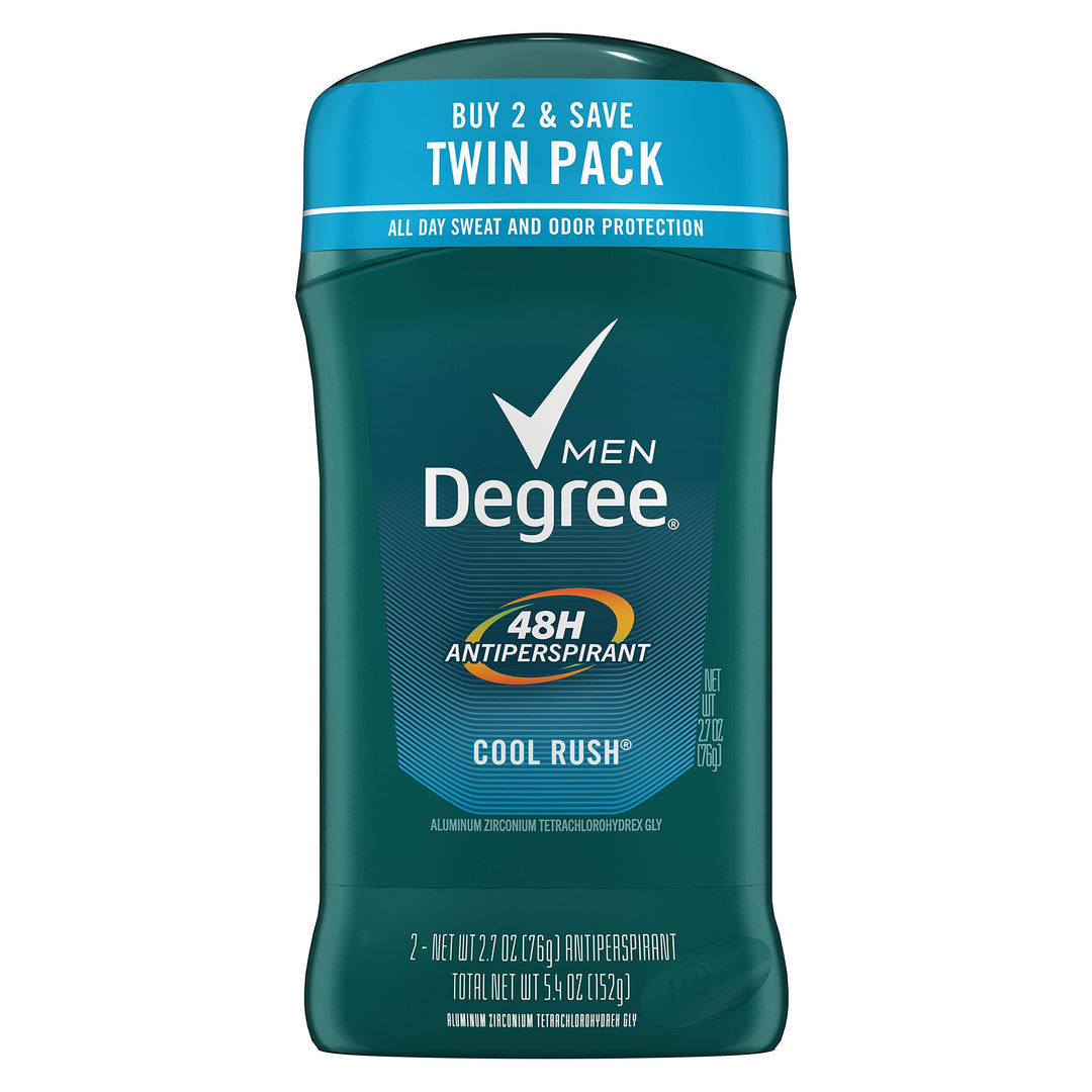 Antiperspirant & Deodorant, Cool Rush, Body Heat Activated, Dry White Stick, 2.7-Ounce Sticks in twin pack (Pack of 6)
