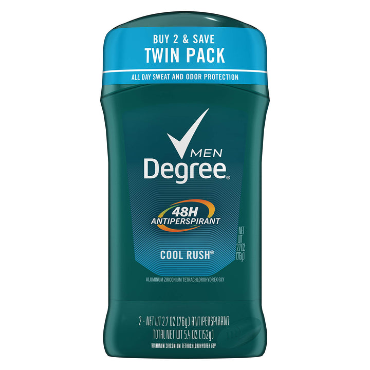 Antiperspirant & Deodorant, Cool Rush, Body Heat Activated, Dry White Stick, 2.7-Ounce Sticks in twin pack (Pack of 6)