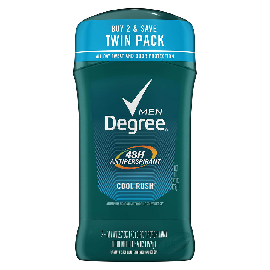 Antiperspirant & Deodorant, Cool Rush, Body Heat Activated, Dry White Stick, 2.7-Ounce Sticks in twin pack (Pack of 6)