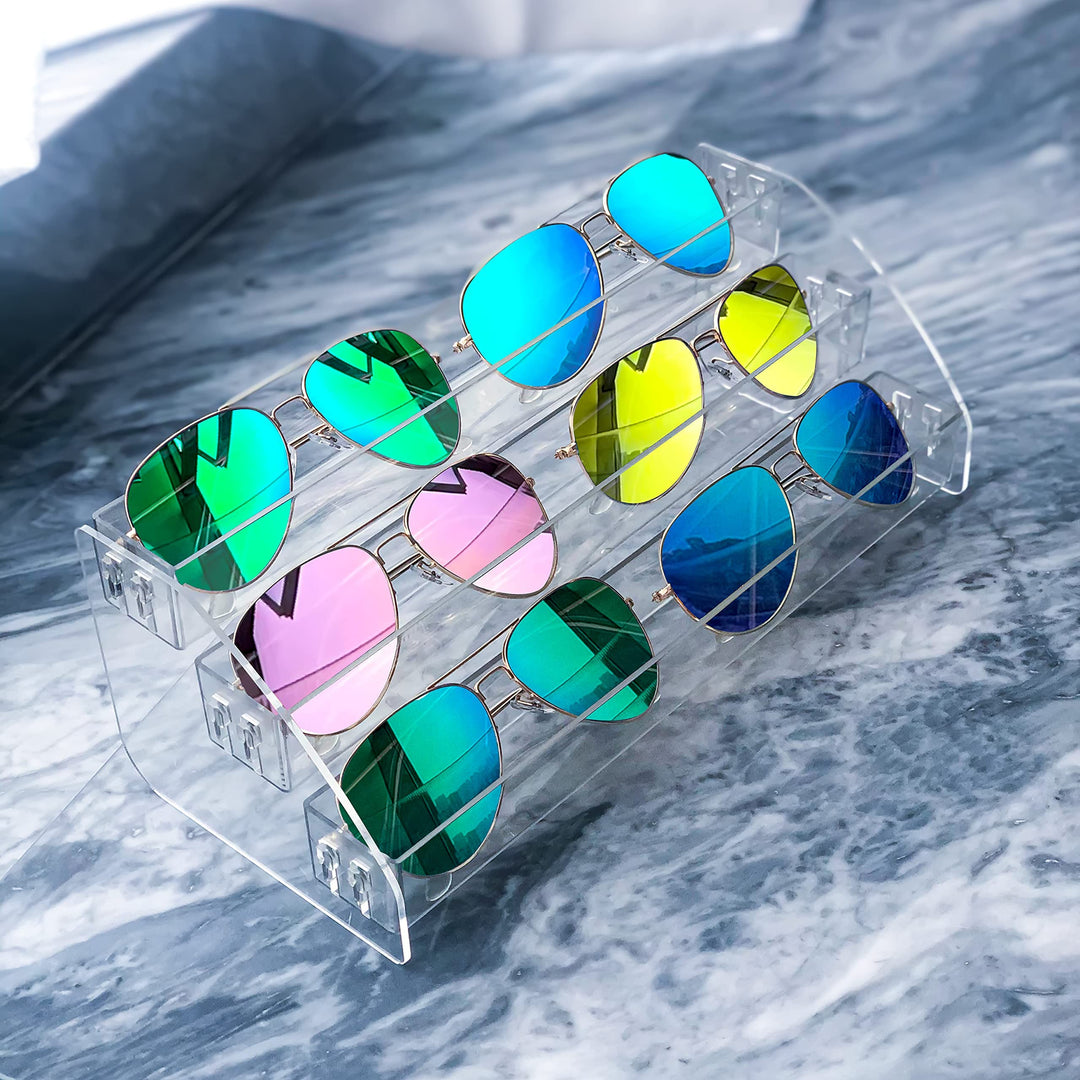 Nail Polish Holder Organizer Clear Acrylic Nail Polish Tray Fingernail Polish Display case 3 layers Essential Oils Holder Makeup Organizer