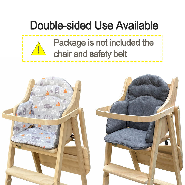 Highchair Cushion Insert Baby High Chair Cover Pad Chair Seat Cushion Liner Mat Padding Wooden Highchair Protection Pad