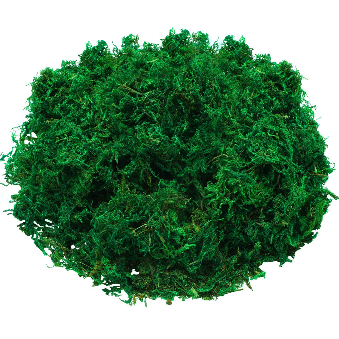 Artificial Moss Green Dried Moss Decorative Fake Bulk Moss for Flower Plant Garden Lawn Crafts Wedding Decoration (Spread Out 2.69 Square Feet)