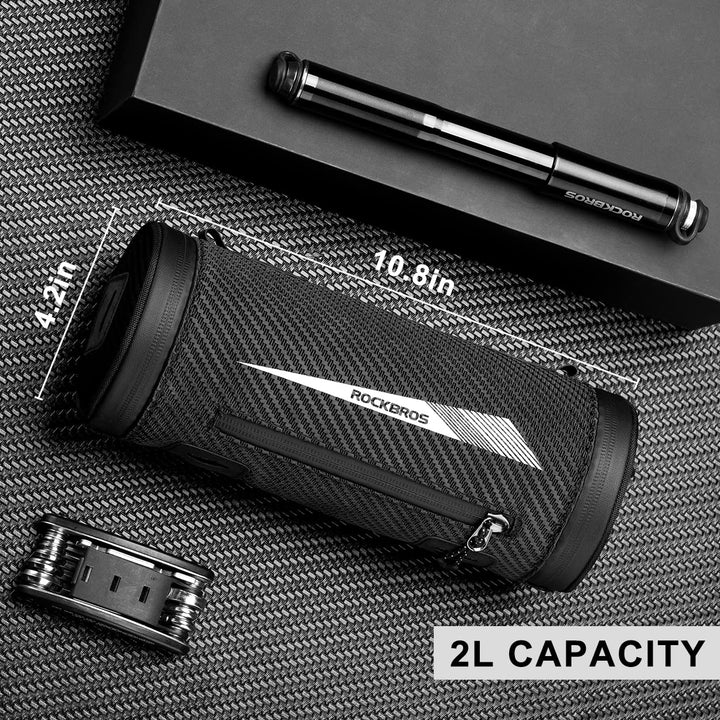 Bike Handlebar Bag Front Frame Bag Bike Basket Storage Bag Bicycle Top Tube Bag Lightweight with Shoulder Straps for Road Mountain Bike Cycling Travel