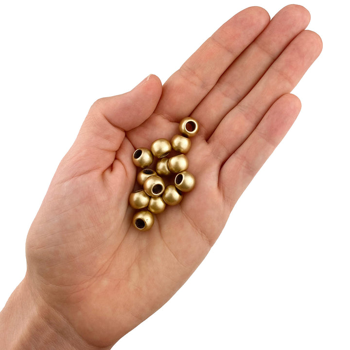 400 Round Acrylic Beads 10mm with 4.8mm Large Hole, Multicolor