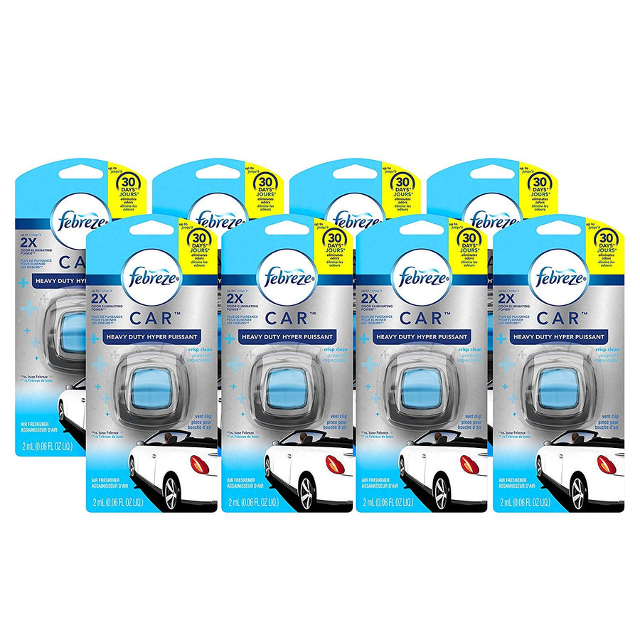 Car Air Freshener, Set of 5 Clips, 4 Linen and Sky, 1 Heavy Duty