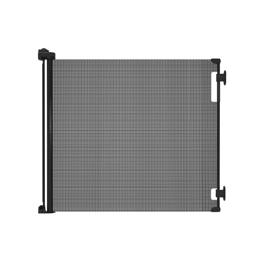 Indoor/Outdoor Retractable Baby Gate 33 Tall, Extends to 71 Wide, Gray