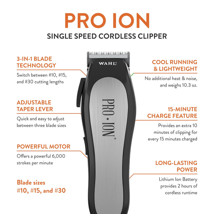Professional Animal Pro Ion Pet, Dog, and Cat Cordless Clipper Kit