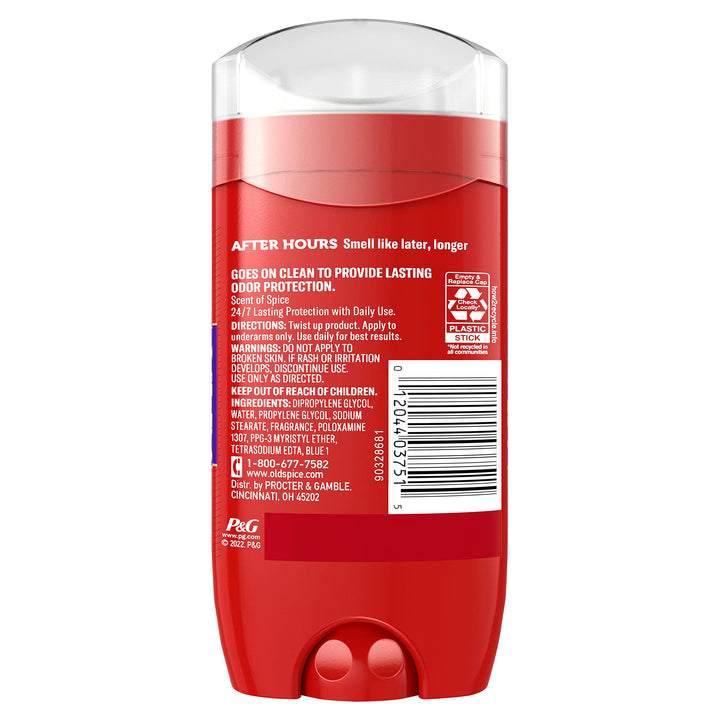 Red Zone Collection After Hours Scent Men's Deodorant 3 Oz